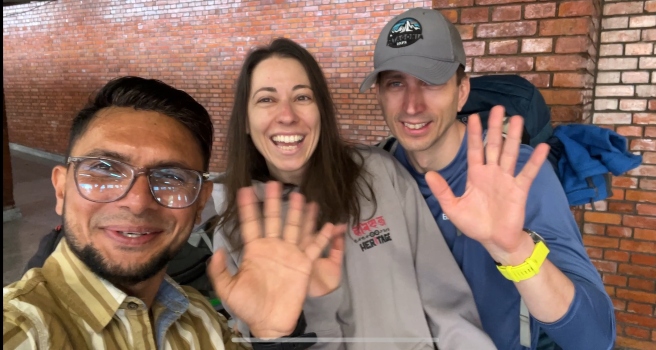 Departure from Kathmandu 1,355m