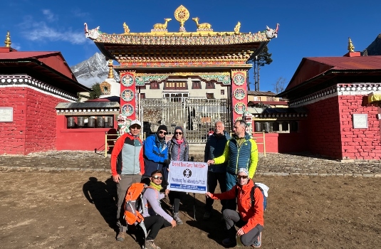 Trek from Namche Bazaar 3,440m to Tengboche 3,810m