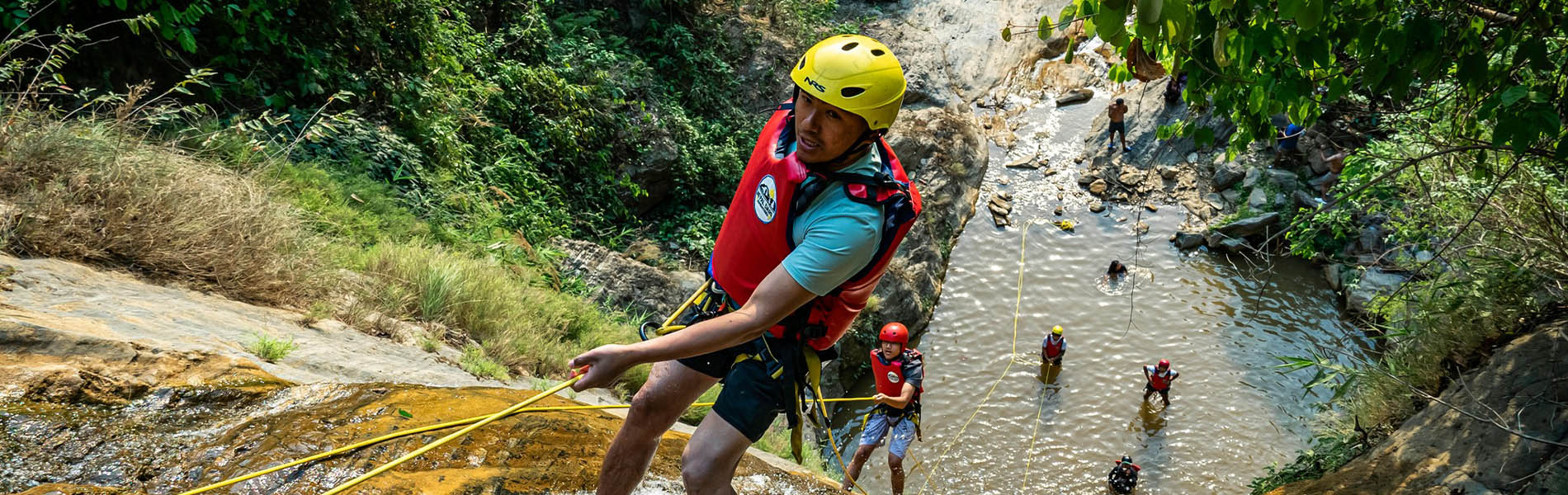 White Water Rafting at Trishuli & Canyoning at Jalbire