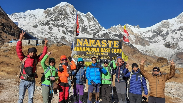 Trek to Annapurna Basecamp(4130m), via Machhapuchre Basecamp(3700m) – 5 hrs.
